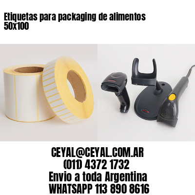 Etiquetas para packaging de alimentos 50×100