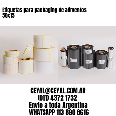 Etiquetas para packaging de alimentos 50×15