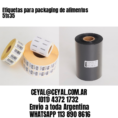 Etiquetas para packaging de alimentos 51×35