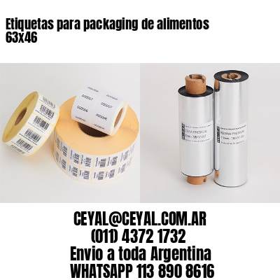 Etiquetas para packaging de alimentos 63×46