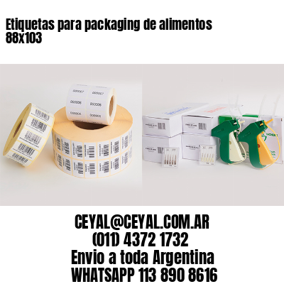 Etiquetas para packaging de alimentos 88×103
