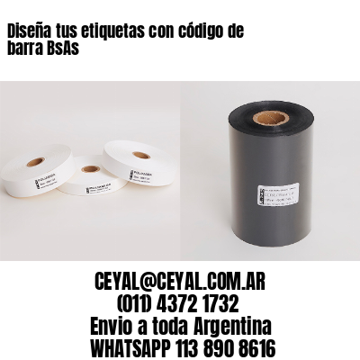Diseña tus etiquetas con código de barra BsAs