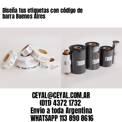 Diseña tus etiquetas con código de barra Buenos Aires