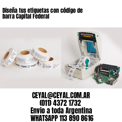 Diseña tus etiquetas con código de barra Capital Federal