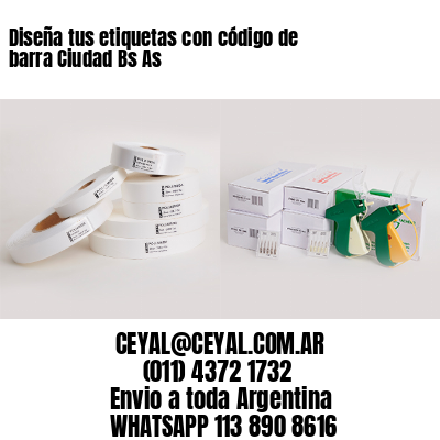 Diseña tus etiquetas con código de barra Ciudad Bs As