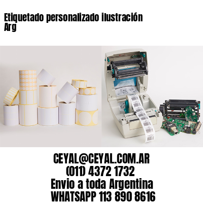 Etiquetado personalizado ilustración Arg