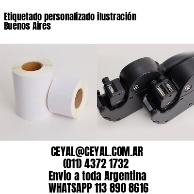 Etiquetado personalizado ilustración Buenos Aires