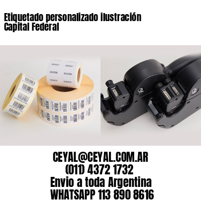 Etiquetado personalizado ilustración Capital Federal