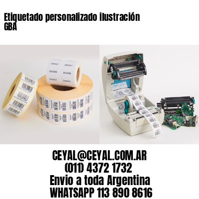Etiquetado personalizado ilustración GBA