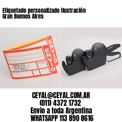 Etiquetado personalizado ilustración Gran Buenos Aires