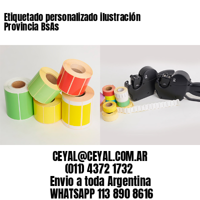 Etiquetado personalizado ilustración Provincia BsAs