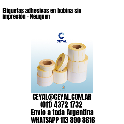 Etiquetas adhesivas en bobina sin impresión – Neuquen