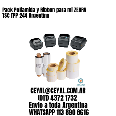 Pack Poliamida y Ribbon para mi ZEBRA TSC TPP 244 Argentina