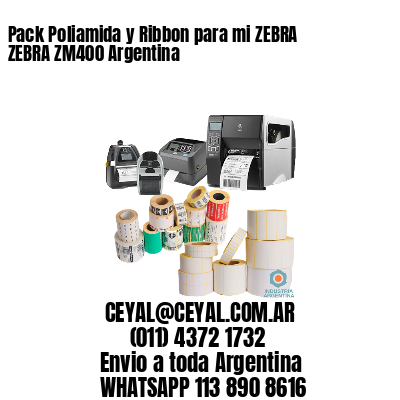 Pack Poliamida y Ribbon para mi ZEBRA ZEBRA ZM400 Argentina