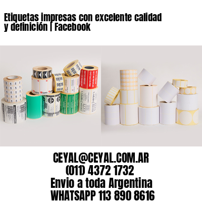 Etiquetas impresas con excelente calidad y definición | Facebook