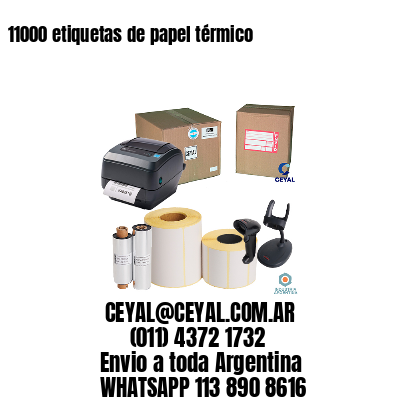 11000 etiquetas de papel térmico