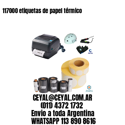 117000 etiquetas de papel térmico
