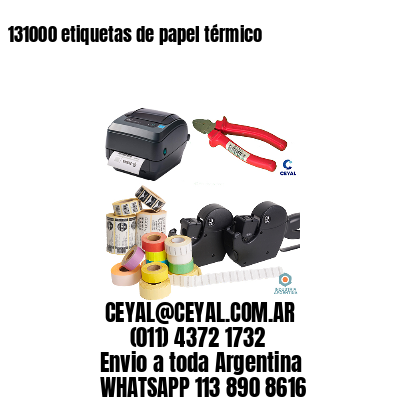 131000 etiquetas de papel térmico