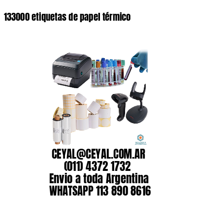 133000 etiquetas de papel térmico