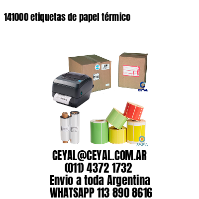 141000 etiquetas de papel térmico