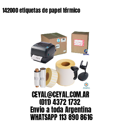 142000 etiquetas de papel térmico