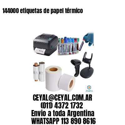 144000 etiquetas de papel térmico