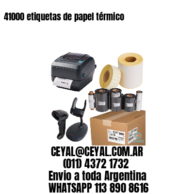 41000 etiquetas de papel térmico