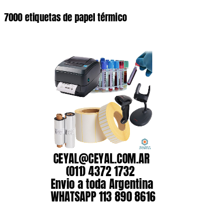 7000 etiquetas de papel térmico