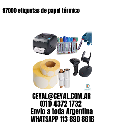 97000 etiquetas de papel térmico