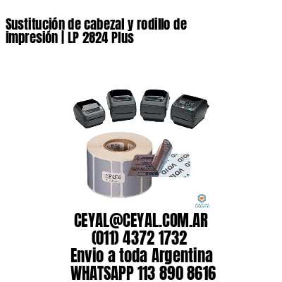 Sustitución de cabezal y rodillo de impresión | LP 2824 Plus