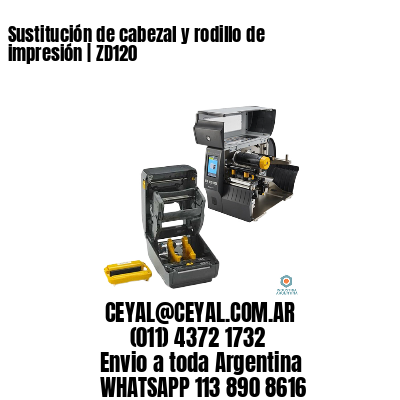 Sustitución de cabezal y rodillo de impresión | ZD120