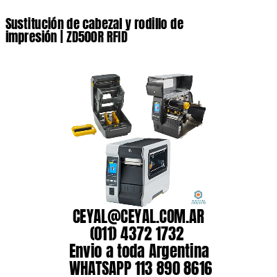 Sustitución de cabezal y rodillo de impresión | ZD500R RFID