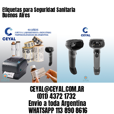 Etiquetas para Seguridad Sanitaria Buenos Aires