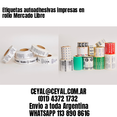 Etiquetas autoadhesivas impresas en rollo Mercado Libre