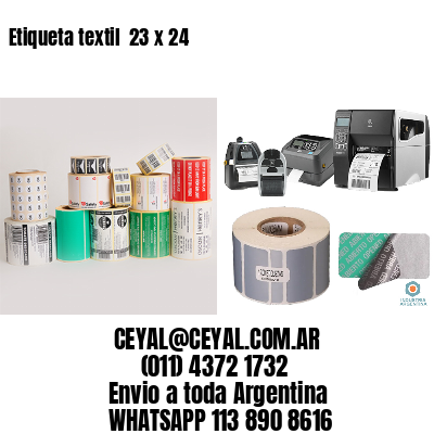Etiqueta textil  23 x 24