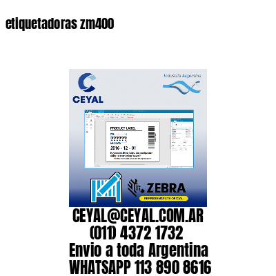 etiquetadoras zm400