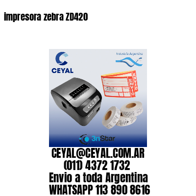 impresora zebra ZD420