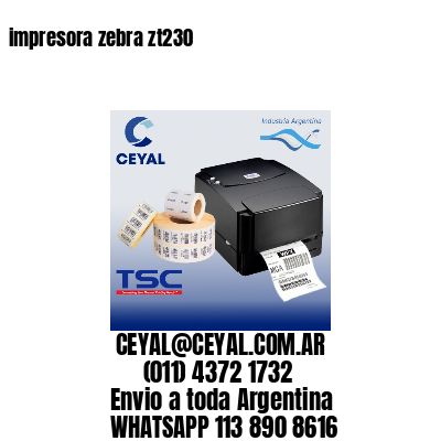 impresora zebra zt230
