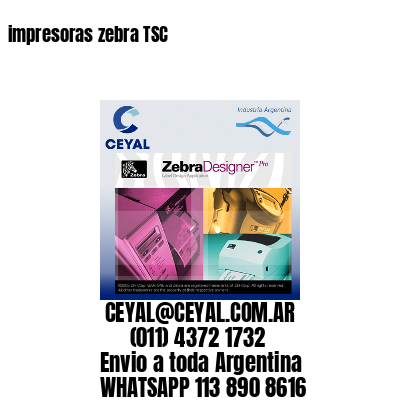 impresoras zebra TSC