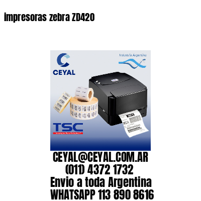 impresoras zebra ZD420