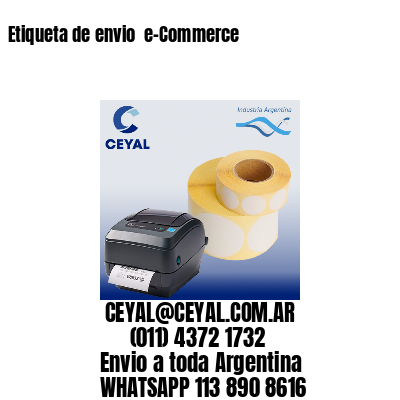 Etiqueta de envio  e-Commerce
