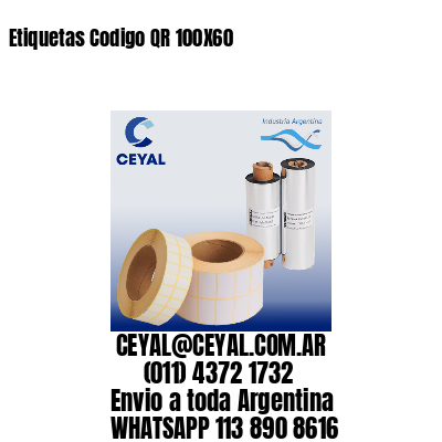 Etiquetas Codigo QR 100X60