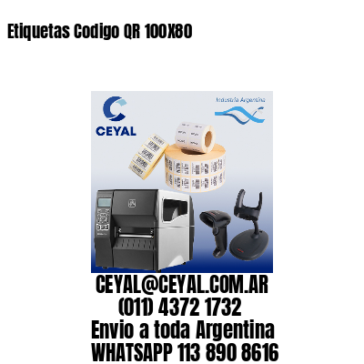 Etiquetas Codigo QR 100X80