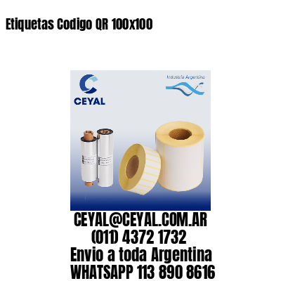 Etiquetas Codigo QR 100×100