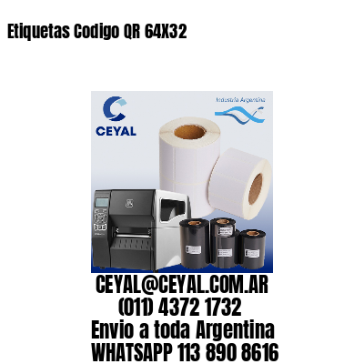 Etiquetas Codigo QR 64X32