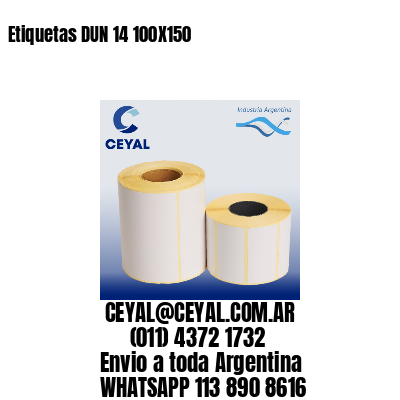 Etiquetas DUN 14 100X150
