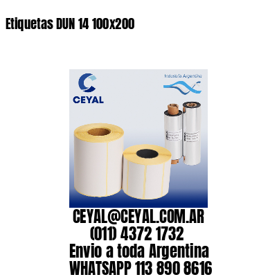 Etiquetas DUN 14 100×200