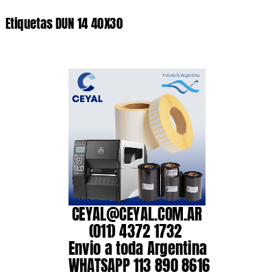 Etiquetas DUN 14 40X30
