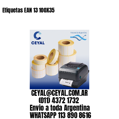 Etiquetas EAN 13 100X35