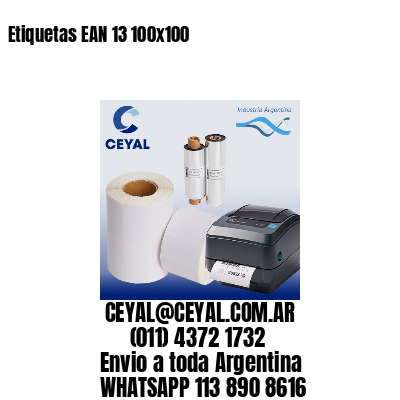 Etiquetas EAN 13 100×100
